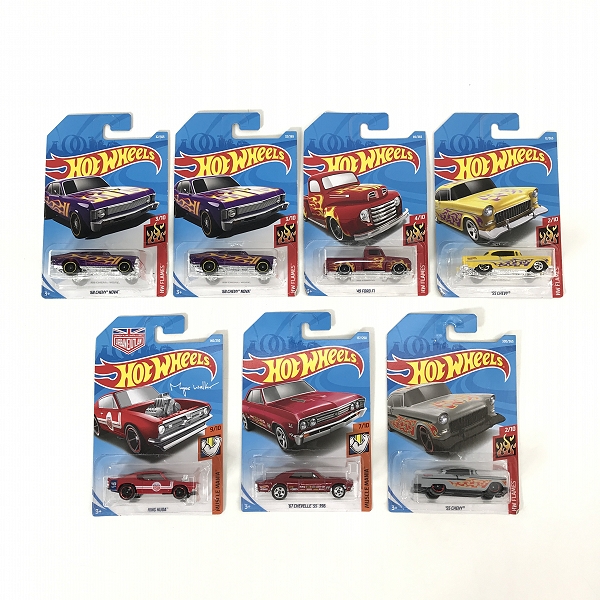 実際に弊社で買取させて頂いた【おまとめ/未開封】Hot Wheels/ホットウィール KING KUDA Magnus Walker/'67 CHEVELLE SS 396/'55 CHEVY HW FLAMES 他