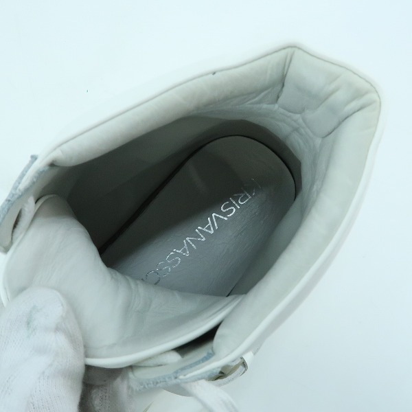 実際に弊社で買取させて頂いたKRISVANASSCHE/クリスヴァンアッシュ ベルクロ ハイカットスニーカー/43の画像 4枚目
