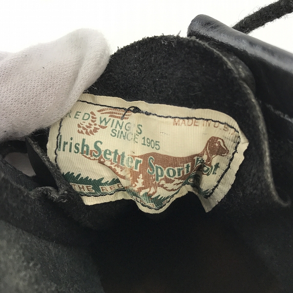 実際に弊社で買取させて頂いたRED WING/レッドウィング 四角犬タグ アイリッシュセッター モックトゥ ブーツ 8179 9Eの画像 4枚目