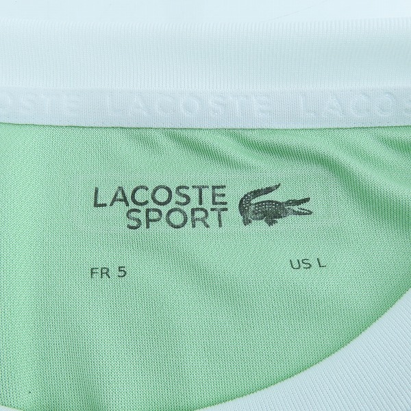 実際に弊社で買取させて頂いたLACOSTE/ラコステ カラーブロック ウルトラドライ 鹿の子 Tシャツ TH0849 /Lの画像 2枚目