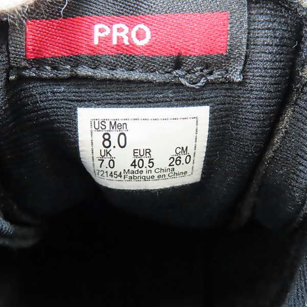 実際に弊社で買取させて頂いたVANS/バンズ スウェードハイカットスニーカー 721454/26の画像 5枚目