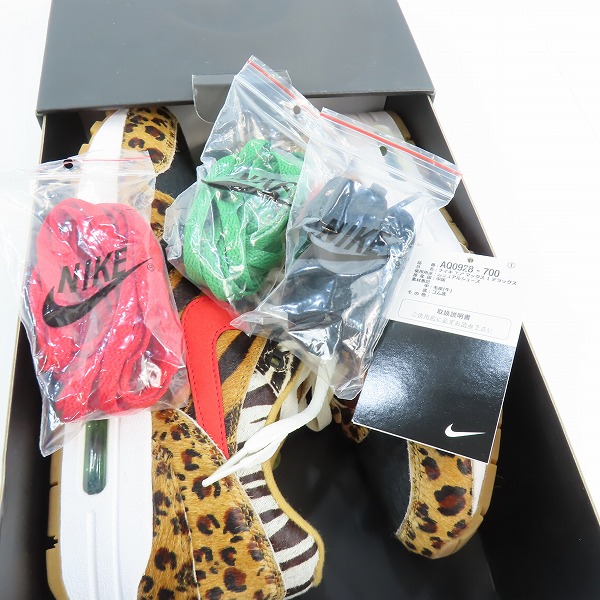 実際に弊社で買取させて頂いたNIKE×ATMOS/ナイキ×アトモス AIR MAX 1 DLX/エアマックス1 アニマルパック 2.0 AQ0928-700/26.0の画像 8枚目