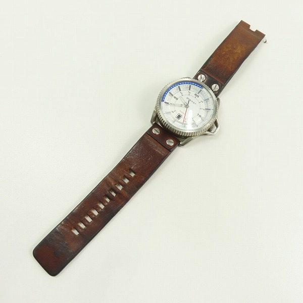 実際に弊社で買取させて頂いた【ジャンク/動作未確認】DIESEL/ディーゼル Rollcage ロールゲージ クォーツ/腕時計 DZ-1715の画像 3枚目