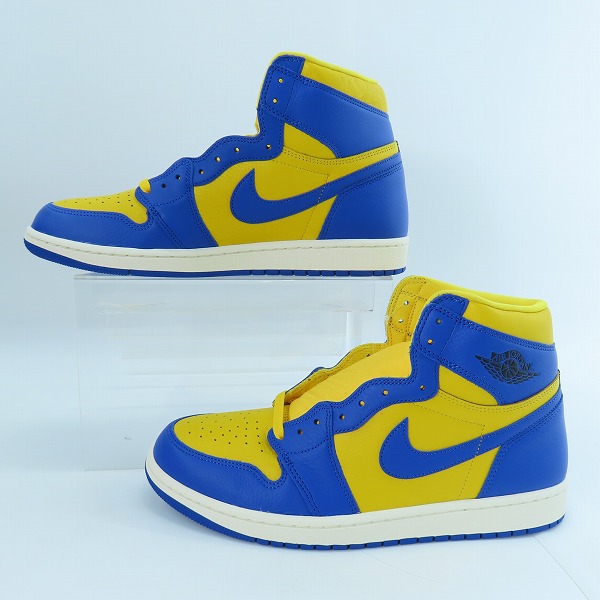 実際に弊社で買取させて頂いた【未使用】NIKE/ナイキ WMNS AIR JORDAN 1 RETRO HIGH OG/エアジョーダン 1 レトロ ハイ リバースレイニー FD2596-700/30.0の画像 3枚目