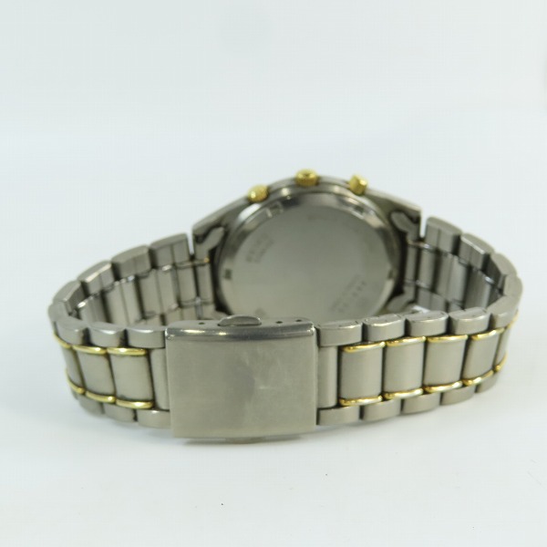 実際に弊社で買取させて頂いたSEIKO/セイコー スピリット クロノグラフ チタニウム 7T32-6000【動作未確認】の画像 2枚目