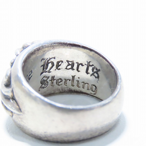 実際に弊社で買取させて頂いたCHROME HEARTS/クロムハーツ フローラルクロス リング ピンクサファイア/14号の画像 8枚目