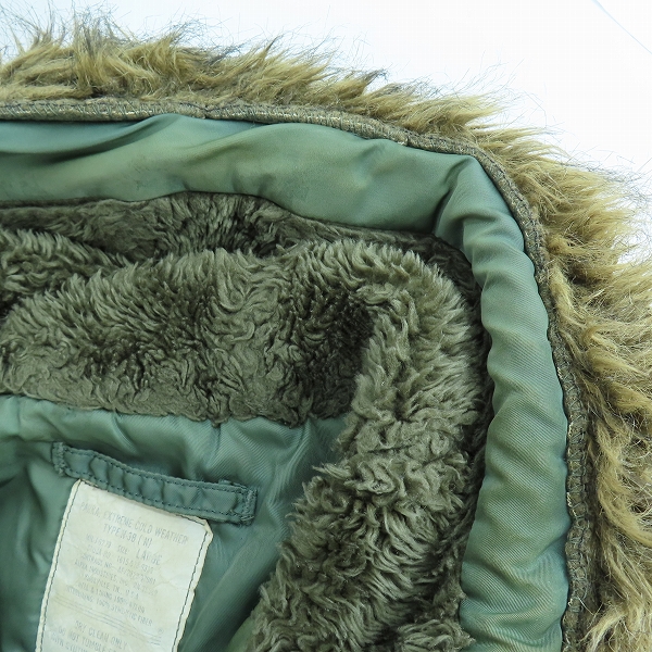 実際に弊社で買取させて頂いたALPHA INDUSTRIES/アルファインダストリーズ N-3Bジャケット/Lの画像 6枚目