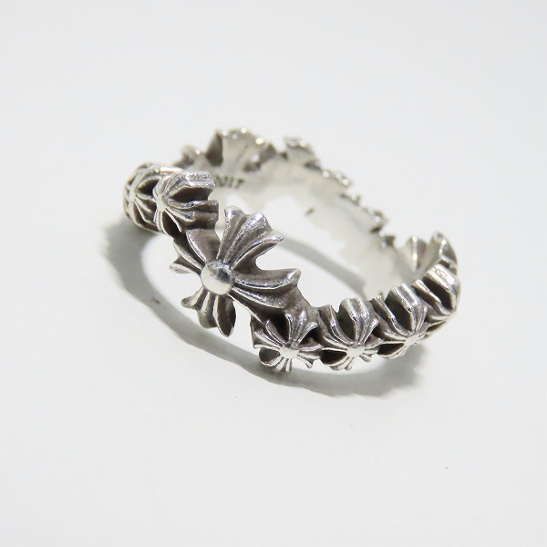実際に弊社で買取させて頂いたCHROME HEARTS/クロムハーツ PLUS WAVE RING/CHプラス ウェーブリング 19号