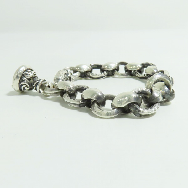 実際に弊社で買取させて頂いたLEONARD KAMHOUT/レナードカムホート シグネット ベベル ウィズ ヘロン ベル ブレスレットの画像 3枚目