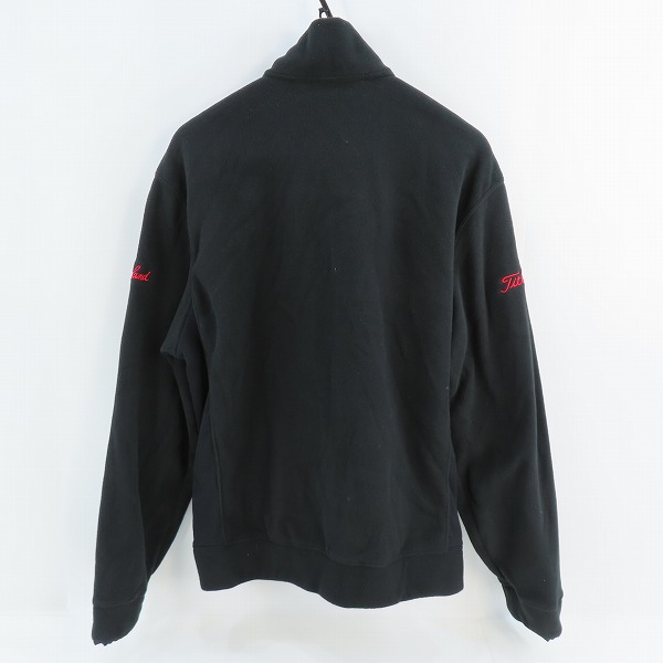 実際に弊社で買取させて頂いたPOLO GOLF×Titleist/ポロゴルフ×タイトリスト 胸刺繍 フリースジャケット ブラック XLの画像 1枚目