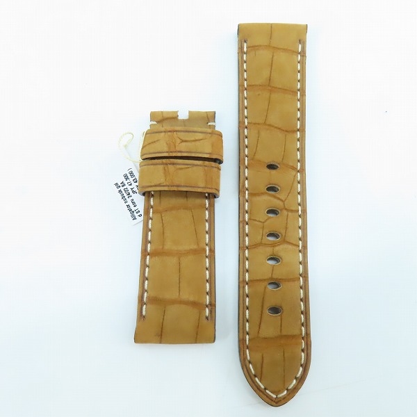 実際に弊社で買取させて頂いた【未使用】PANERAI/パネライ SUB 300T Clive Cussler Strap   レザー ストラップ/ベルト アリゲーターヌバック MX003863 24/22の画像 1枚目