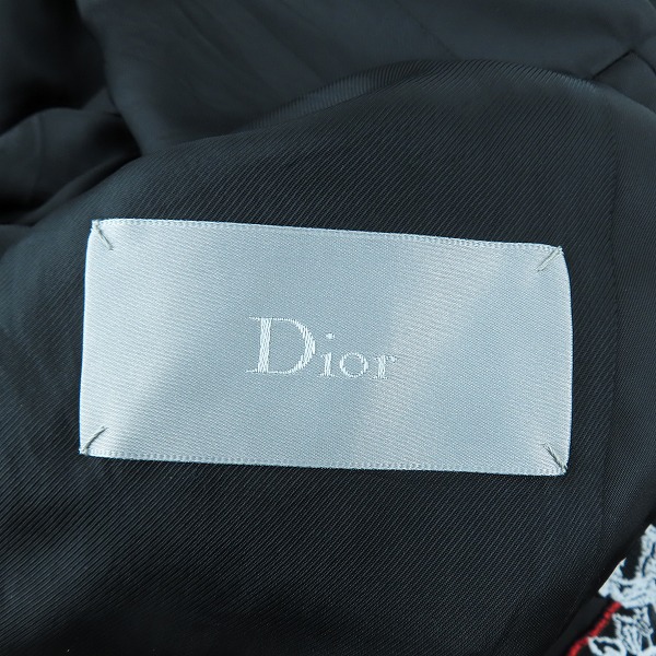 実際に弊社で買取させて頂いた【JPタグ】Dior Homme/ディオールオム 18SS roses patches jacket/ローズパッチ ボンバージャケット 733C454M3962/48の画像 3枚目
