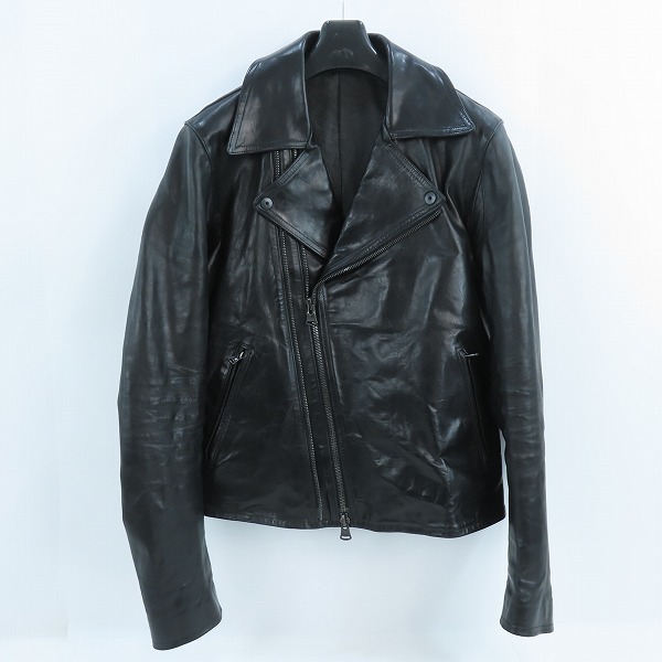 実際に弊社で買取させて頂いたYohji Yamamoto×ISAMU KATAYAMA BACKLASH 19SS ジャパンホース ダブルライダースジャケット HH-Y99-716/2