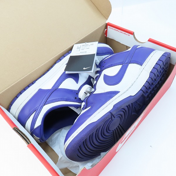 実際に弊社で買取させて頂いたNIKE/ナイキ DUNK LOW Championship Court Purple ダンク DD1391-104 27.0の画像 8枚目