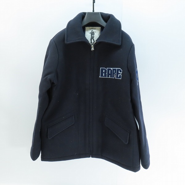 実際に弊社で買取させて頂いたA BATHING APE/アベイシングエイプ ジップ ウールジャケット/L