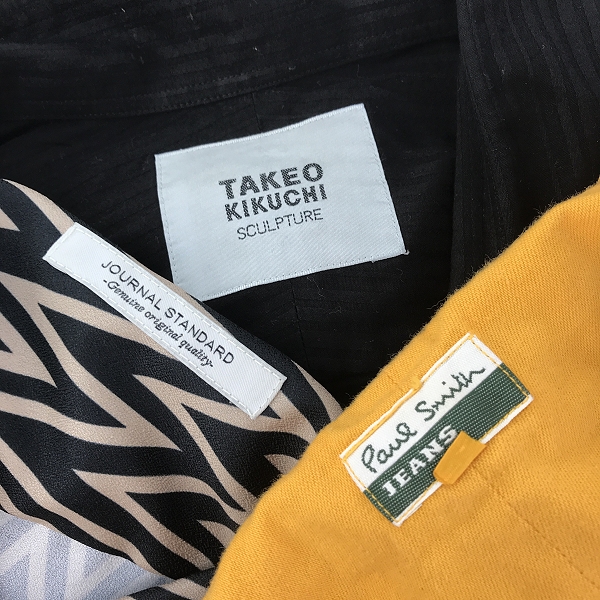 実際に弊社で買取させて頂いた【おまとめ】ポールスミス/タケオキクチ/ジャーナルスタンダード 等 ベスト/ボタンダウンシャツ/柄シャツ 他の画像 1枚目
