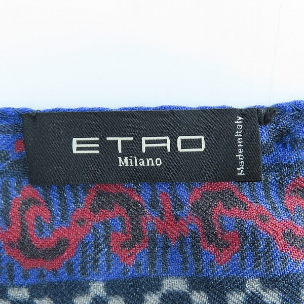 実際に弊社で買取させて頂いたETRO/エトロ  ペイズリー柄大判ストールの画像 1枚目