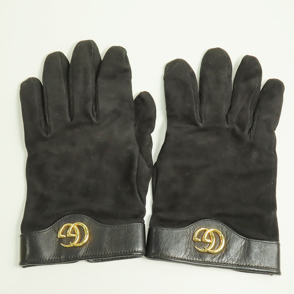 実際に弊社で買取させて頂いたGUCCI/グッチ GGロゴ レザーグローブ/手袋