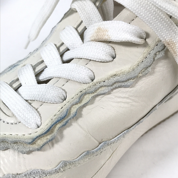 実際に弊社で買取させて頂いたLOEWE/ロエベ Ivory unstructured sneakers パッチワーク レザーローカットスニーカー 592301/40の画像 7枚目