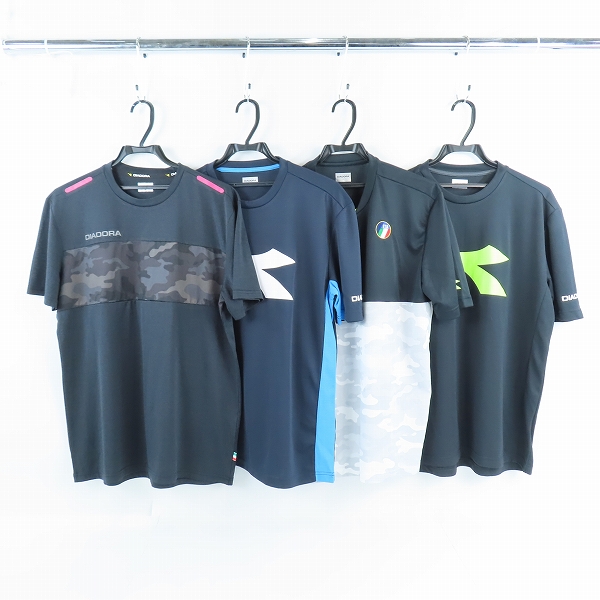実際に弊社で買取させて頂いたDIADORA/ディアドラ テニスウェア カモフラ柄 等 半袖Tシャツ 4点セット