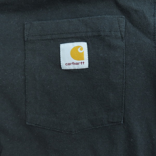 実際に弊社で買取させて頂いたCarhartt/カーハート 胸ポケット 長袖Tシャツ K126-BLK /Sの画像 3枚目