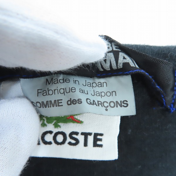 実際に弊社で買取させて頂いたCOMME des GARCONS JUNYA WATANABE MAN× LACOSTE/コムデギャルソンジュンヤワタナベマン×ラコステ 半袖Tシャツ/Sの画像 3枚目
