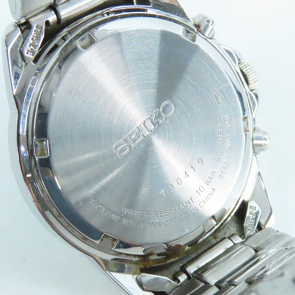実際に弊社で買取させて頂いたSEIKO/セイコー クロノグラフ 腕時計/ウォッチ 7T92-0DW0【動作未確認】の画像 4枚目