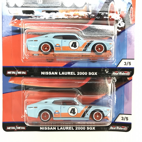 実際に弊社で買取させて頂いた【未開封】Hot Wheels/ホットウィール Gulf NISSAN/日産 LAUREL/ローレル 2000 SGX 2点セットの画像 2枚目