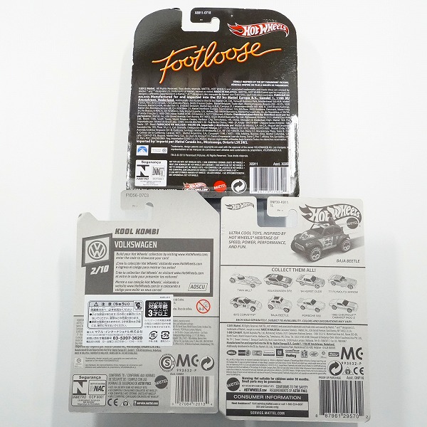 実際に弊社で買取させて頂いた【未開封】Hot Wheels/ホットウィール BAJA BEETLE/foot loose VOLKSWAGEN BEETLE/KOOL KOMBI Magnus Walker 3点セットの画像 1枚目