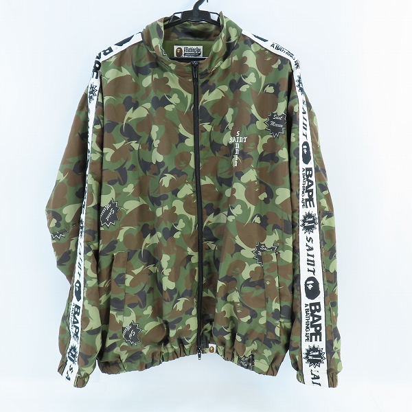 実際に弊社で買取させて頂いたA BATHING APE×SAINT MICHAEL/エイプ×セントマイケル HEART CAMOJACKET TRACK JACKET カモフラ ジップアップジャケット/L