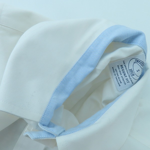 実際に弊社で買取させて頂いたBrooks Brothers /ブルックスブラザーズ オックスフォード シャツ ホワイト Sの画像 6枚目