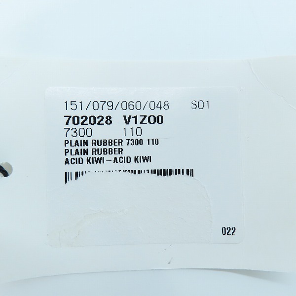 実際に弊社で買取させて頂いたBOTTEGA VENETA/ボッテガヴェネタ トライアングルラバーベルト ライトグリーン系 702028の画像 9枚目