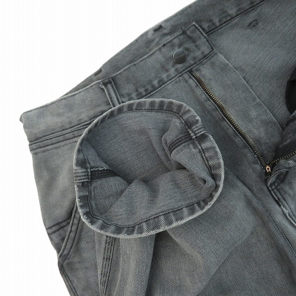 実際に弊社で買取させて頂いたCarhartt/カーハート DOUBLE KNEE PANT デニムパンツ ブラック系 /30×32の画像 6枚目