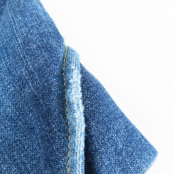 実際に弊社で買取させて頂いたmastermind JAPAN×Theater8/マスターマインド×シアターエイト ローリングストーンズ 刺繍デニムシャツ 8MR-SH01-D/Lの画像 9枚目