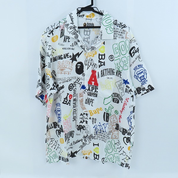 実際に弊社で買取させて頂いたA BATHING APE/アベイシングエイプ HAND DRAW OPEN COLLAR S/S SHIRT/オープンカラーシャツ/M