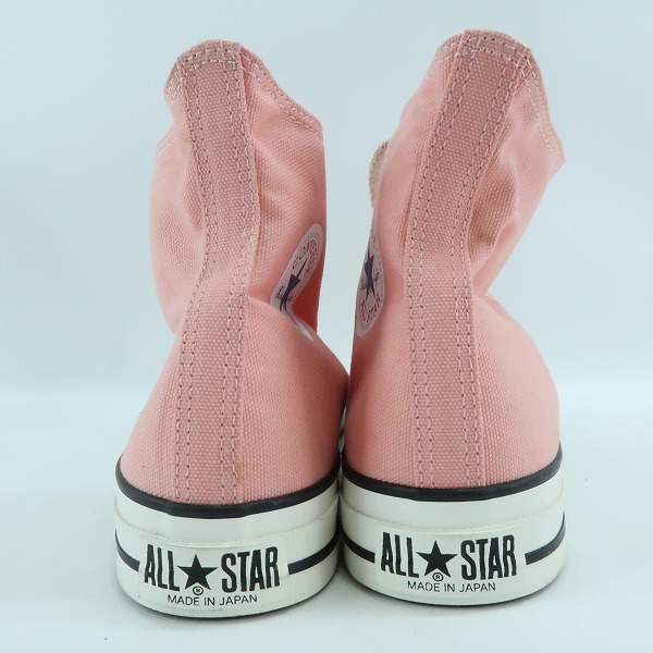 実際に弊社で買取させて頂いたCONVERSE/コンバース 日本製 ALL STAR/オールスター ハイカットスニーカー ピンク 4MH01/10.5の画像 1枚目
