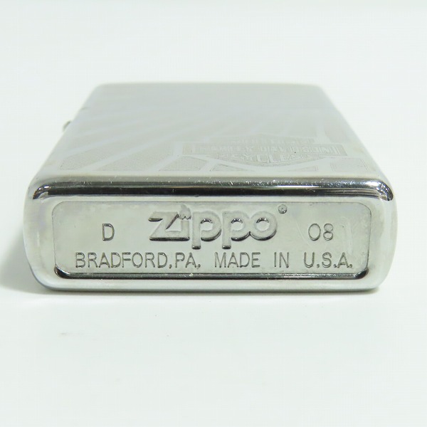 実際に弊社で買取させて頂いたZIPPO/ジッポー HARLEY-DAVIDSON ハーレーダビッドソン シルバー 2008年製の画像 3枚目