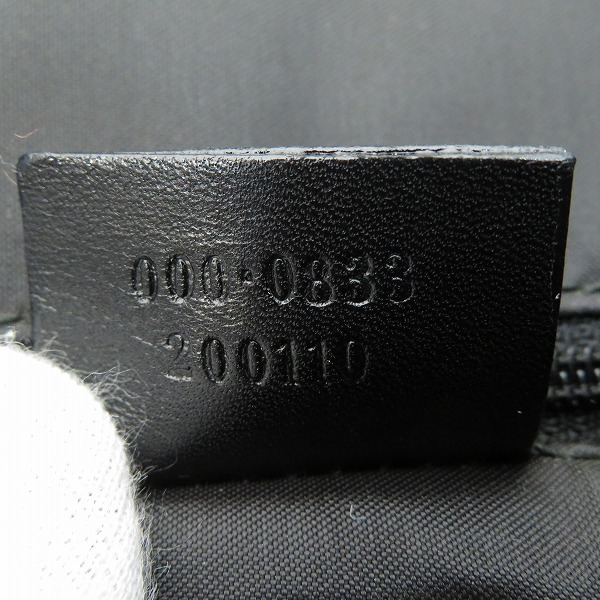 実際に弊社で買取させて頂いたGUCCI/グッチ バンブー ショルダーバッグ 000-0833/ブラックの画像 5枚目