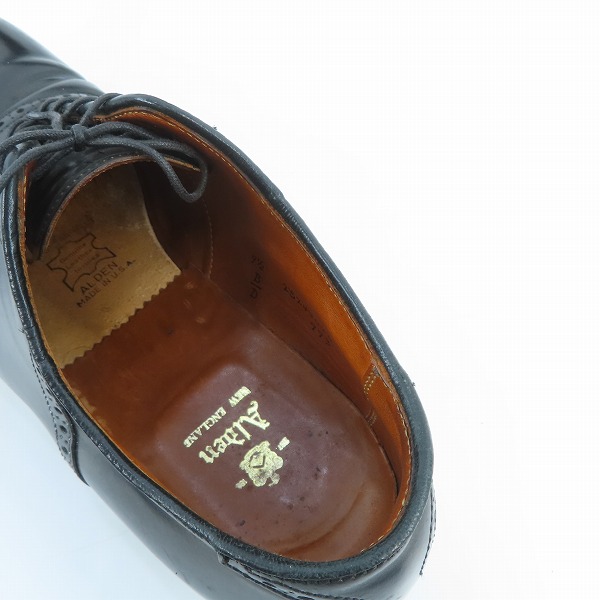 実際に弊社で買取させて頂いたAlden/オールデン 993 レザー コードバン サドルシューズ/9.5の画像 4枚目