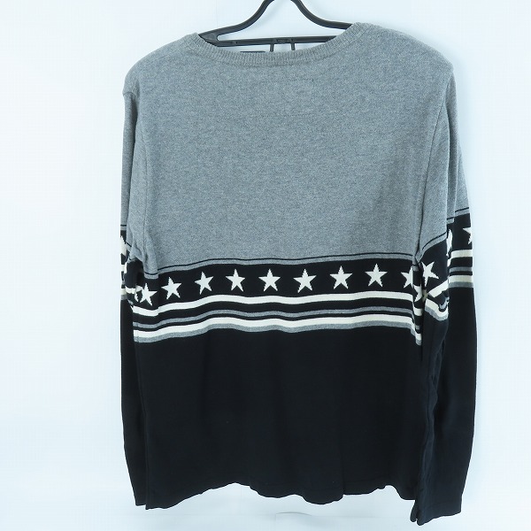 実際に弊社で買取させて頂いたMarbles/マーブルス 星柄 ニットカットソー ブラック Mの画像 1枚目