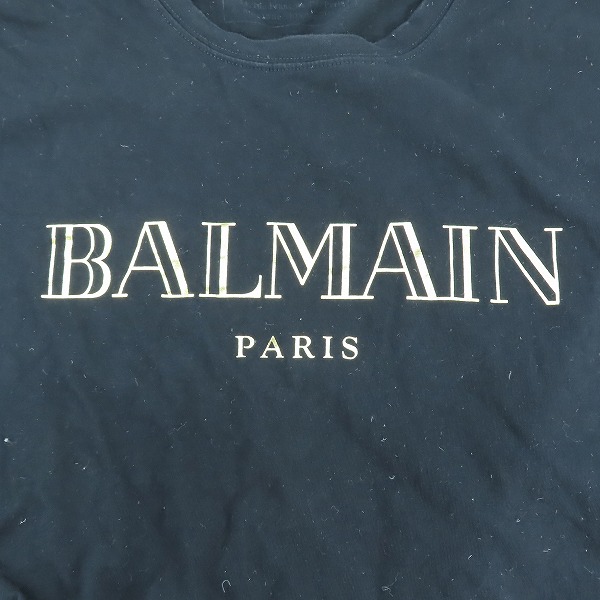 実際に弊社で買取させて頂いたBALMAIN/バルマン ロゴプリント半袖Tシャツ W4HJ6011312/Lの画像 3枚目