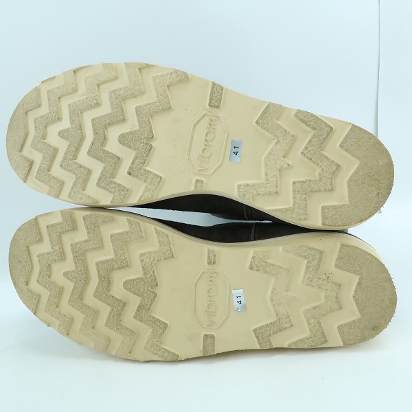 実際に弊社で買取させて頂いたKAZUYUKI KUMAGAI ATTACHMENT/カズユキクマガイ アタッチメント レザー スエード ブーツ ダークグレー AA22-419/41の画像 2枚目