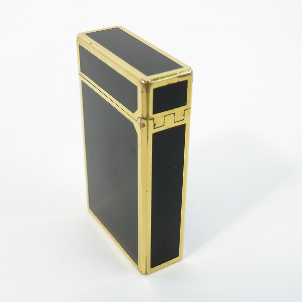 実際に弊社で買取させて頂いたS.T.Dupont/エステーデュポン Ligne1/ライン1 ガスライター ブラック×ゴールドの画像 3枚目