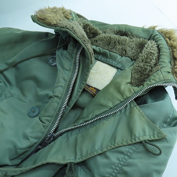 実際に弊社で買取させて頂いたALPHA INDUSTRIES/アルファインダストリーズ N-3Bジャケット/Lの画像 2枚目