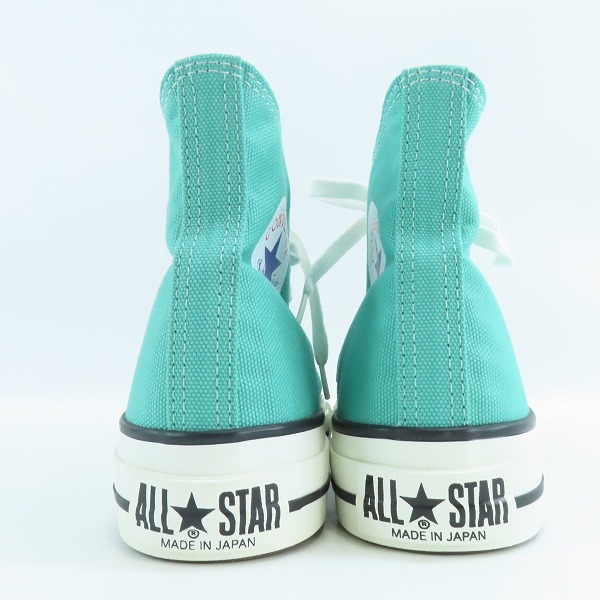 実際に弊社で買取させて頂いたCONVERSE/コンバース 日本製 ALL STAR/オールスター ハイカットスニーカー ミントグリーン/4.5の画像 1枚目