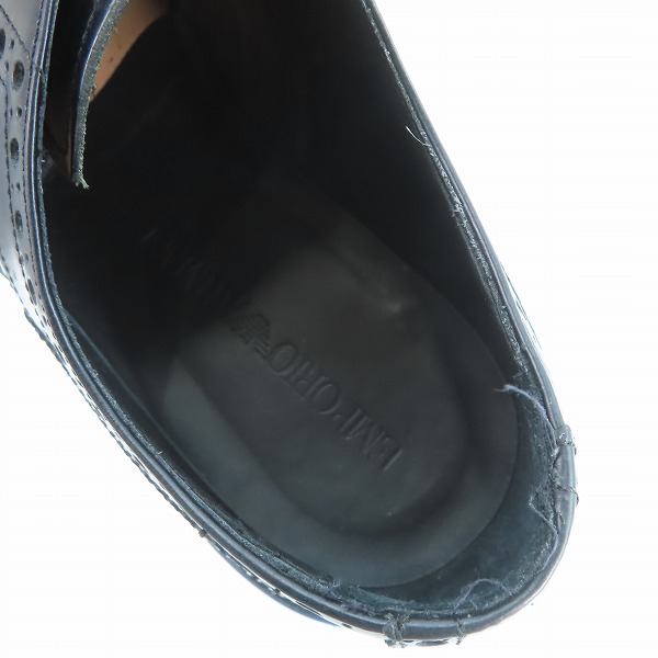 実際に弊社で買取させて頂いたEMPORIO ARMANI/エンポリオ アルマーニ ウイングチップ ドレスシューズ X4C381/6の画像 4枚目