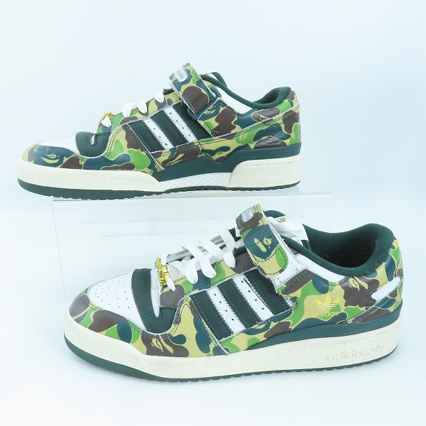 実際に弊社で買取させて頂いたadidas×A BATHING APE/アディダス×アベイシングエイプ Forum 84 Low 30th Anniversary/フォーラム ID4771/28.5の画像 3枚目
