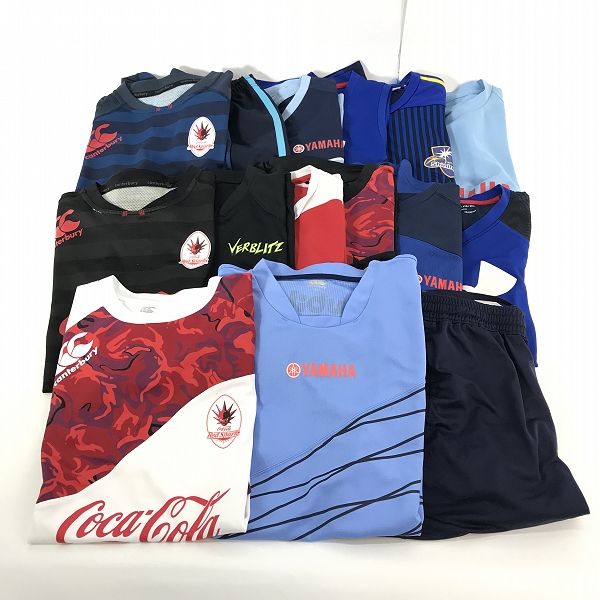 実際に弊社で買取させて頂いた【おまとめ】アンダーアーマー/カンタベリー 他 YAMAHA/コカコーラ/NTT 等 トラックシャツ/パンツ ラグビー