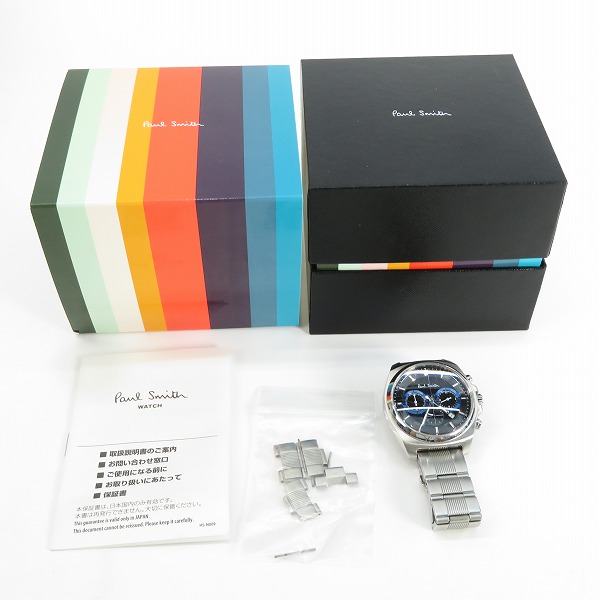 実際に弊社で買取させて頂いたPaul Smith/ポールスミス クロノグラフ クォーツ腕時計 BA4-612-51の画像 8枚目