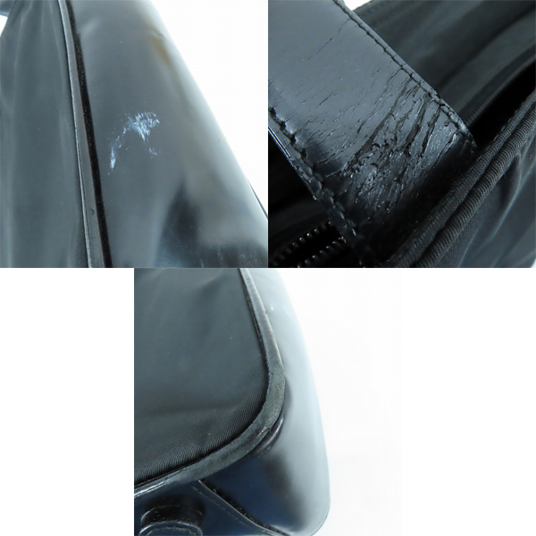 実際に弊社で買取させて頂いたPRADA/プラダ 三角ロゴプレート ハンドバッグの画像 6枚目